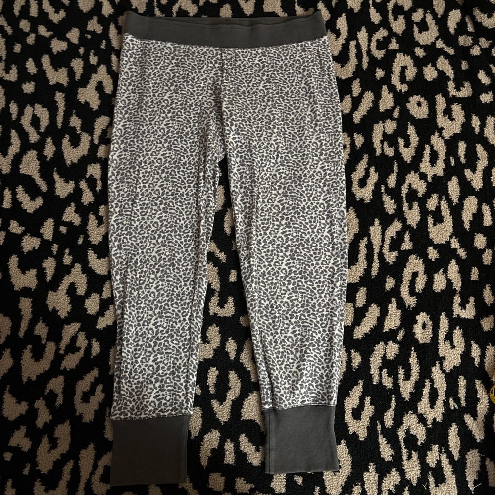 VS Gray Leopard Print pj Pants